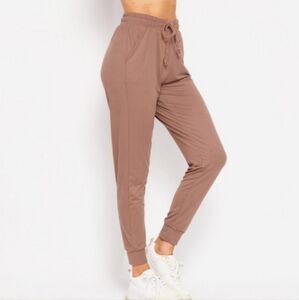 NEW MIX MOCHA Plus Size Boutique Joggers Pants with Pockets